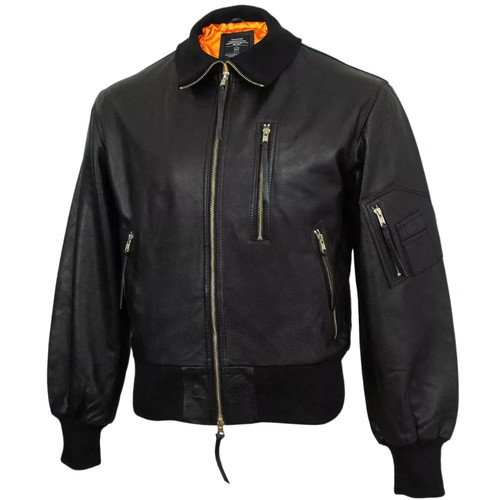 German black leather pilot - german,