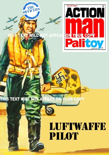 Vintage action man luftwaffe - man,